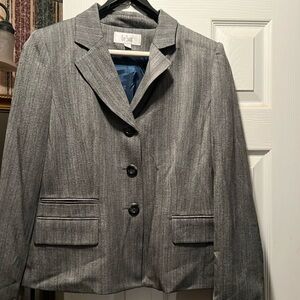 Le Suit Womens Button Up Blazer with slack’s Size 10 NWT